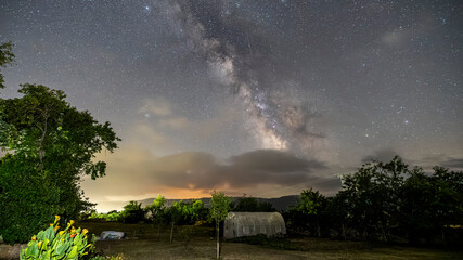 Milky way from Teza de Losa on Burgos