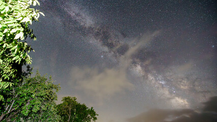 Milky way from Teza de Losa on Burgos.