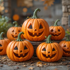 Fototapeta premium halloween pumpkin patch