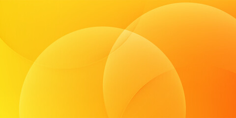 minimalist banner Abstract Yellow Orange Gradient Circle Background. Suit for banner, web, brochure, poster and presentation