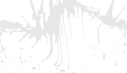 Naklejka premium Abstract background features gray splash shapes and drip elements on a clean white canvas, creating a textured and dynamic surface perfect for modern design applications