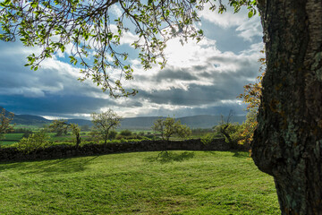 Dramatic Sunset over Teza de Losa Burgos