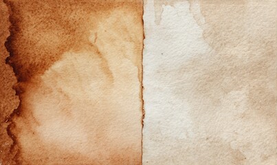 A piece of paper with a brown and white background