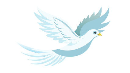 Fototapeta premium white dove flying on the transparent background 