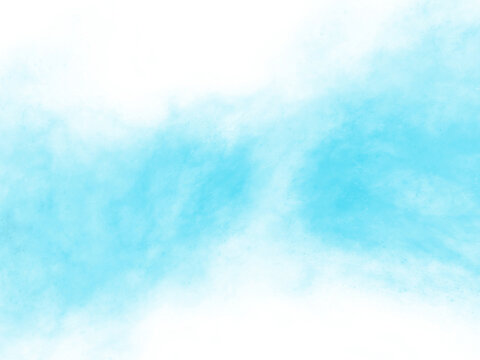 Blue fog and dust spreading on a transparent background, blue vapor evaporating in the air, digital painting drawn on a tablet for abstract concept graphics background. Not an AI .