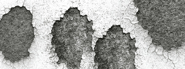 Abstract black ink blot texture with splattered artistic design