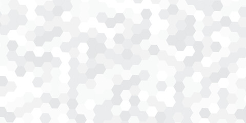 This captivating image features a modern background of interconnected hexagonal shapes, rendered in a soothing palette of light gray and white tones to create a subtle yet sophisticated aesthetic