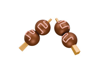 Bakso icon 3d illustration render