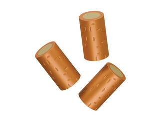 fire woods icon 3d illustration render