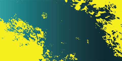 A bold abstract grunge texture featuring a rugged blend of black and bright yellow. The distressed design creates a modern, edgy look, perfect for backgrounds, posters, and digital media projects © Fitrotul