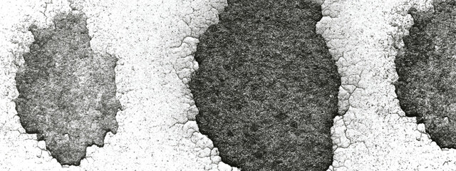 Abstract blot art with ink stains and cracked grunge details