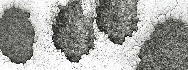 Dirty grunge black ink splatter effect with rough surface