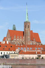Wroclaw, Poland -10/21/2023: Wroclaw during a beautiful Autumn Afternoon