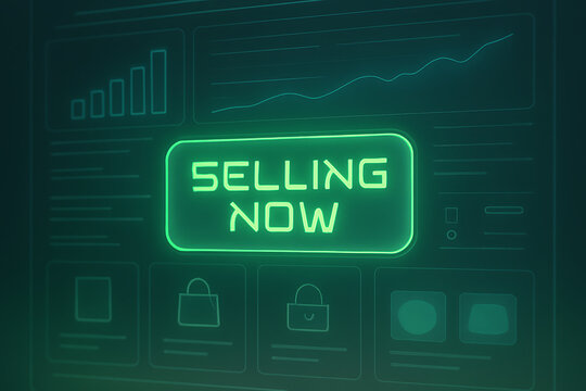 Selling now stock market trade investment opportunity financial asset growth analysis data visualization