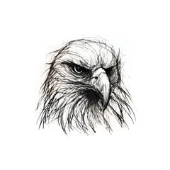 A minimalist portrait of a dog's head created with a single continuous line. This modern abstract pet illustration is perfect for logos or artistic designs