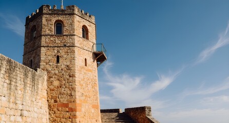 Weathered Stone Tower Landscape