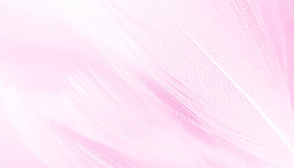 Obraz premium Delicate feather texture soft pink color gradient