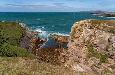 Fototapeta premium Views around Bardsey Island North Wales Uk