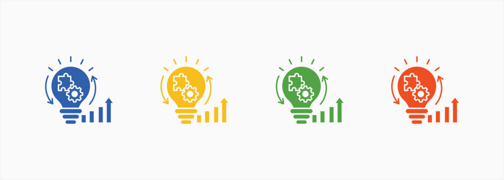 Kaizen Icon Set Color Multiple Style Collection