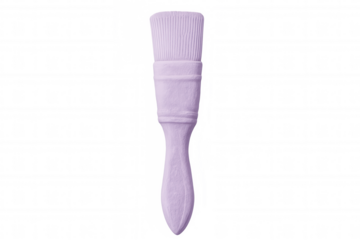 Purple paint brush isolated on transparent background, symbolizing artistic expression and creative endeavors