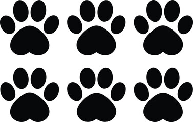  pet paw vector icon