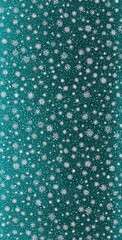 Abstract teal background with a dense scattering of small, pale circles of varying sizes, creating a textured, speckled effect