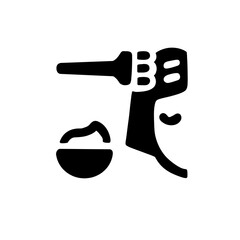 Fototapeta premium Hair dye icon