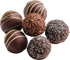 Chocolate truffle dark chocolate ganache dessert sweet treat delight with artisan style