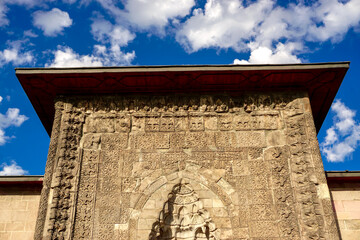 13 July 2025 Erzurum Turkey. Yakutiye Madrasah and Museum. Historical monument from ottoman empire and museum objects