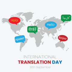International translation day. September 30