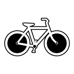 Sleek bicycle illustration perfect for cycling campaigns, fitness brands, and eco-friendly projects conveys simple fun and a healthy lifestyle