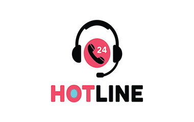 Obraz premium 24/7 Hotline Support Instant Help & Customer Service
