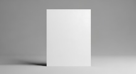 Blank White Poster Mockup.