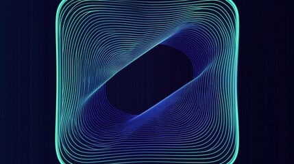 Abstract geometric line art with a dark background