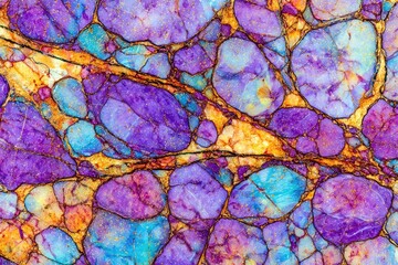 Abstract multicolored stone texture with irregular shapes