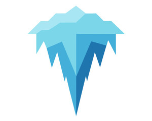 Icicle Flat silhouette Vector illustration design