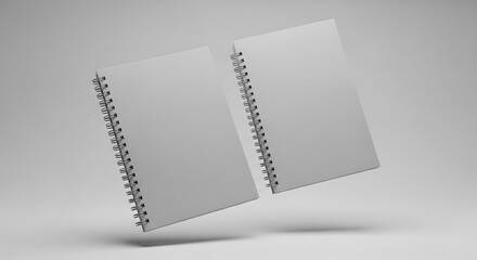 Blank Spiral Notebooks for Focus and Organization.
