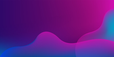 Colorful abstract background with gradient smooth wave lines. Modern vector design
