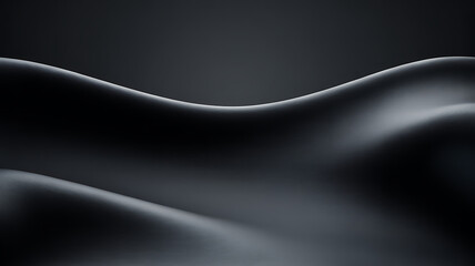Abstract subtle gradients of dark grey smooth curves soft texture minimalist background