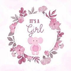 It's a girl tag sticker label