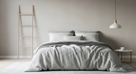 Modern Minimalist Bedroom Interior Design.
