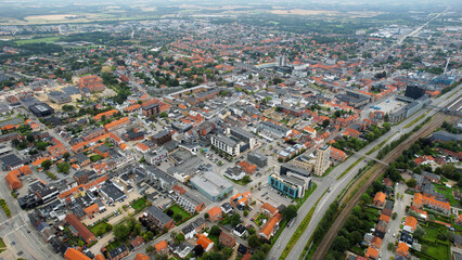 Aerial Panorama The Downtown The
