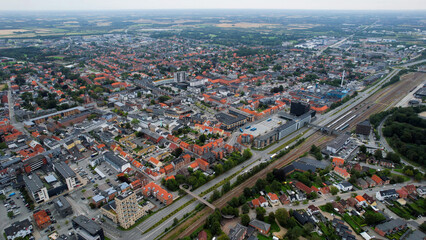 Aerial Panorama The Downtown The