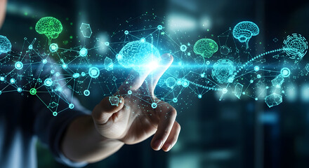 Advanced technology interface with human brain connections and cognitive function integration