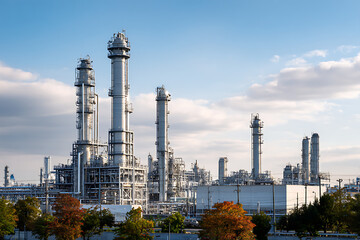 Obraz premium oil refinery plant