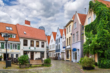 Street in Schnoor district, Bremen, Germany