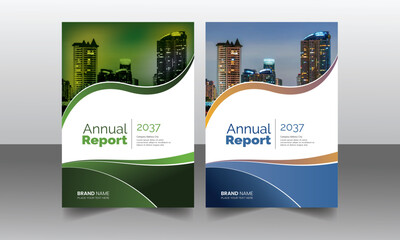 Modern Annual Report Cover Template
