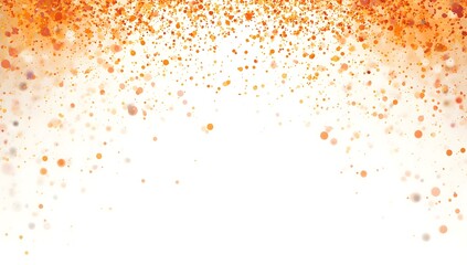 Abstract Orange Bokeh Particle Cascade