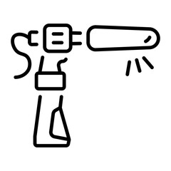 A line style icon showing a shotgun mic