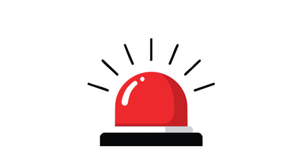 Urgent red emergency light flashing strongly for attention or safety alerts in a time critical situation